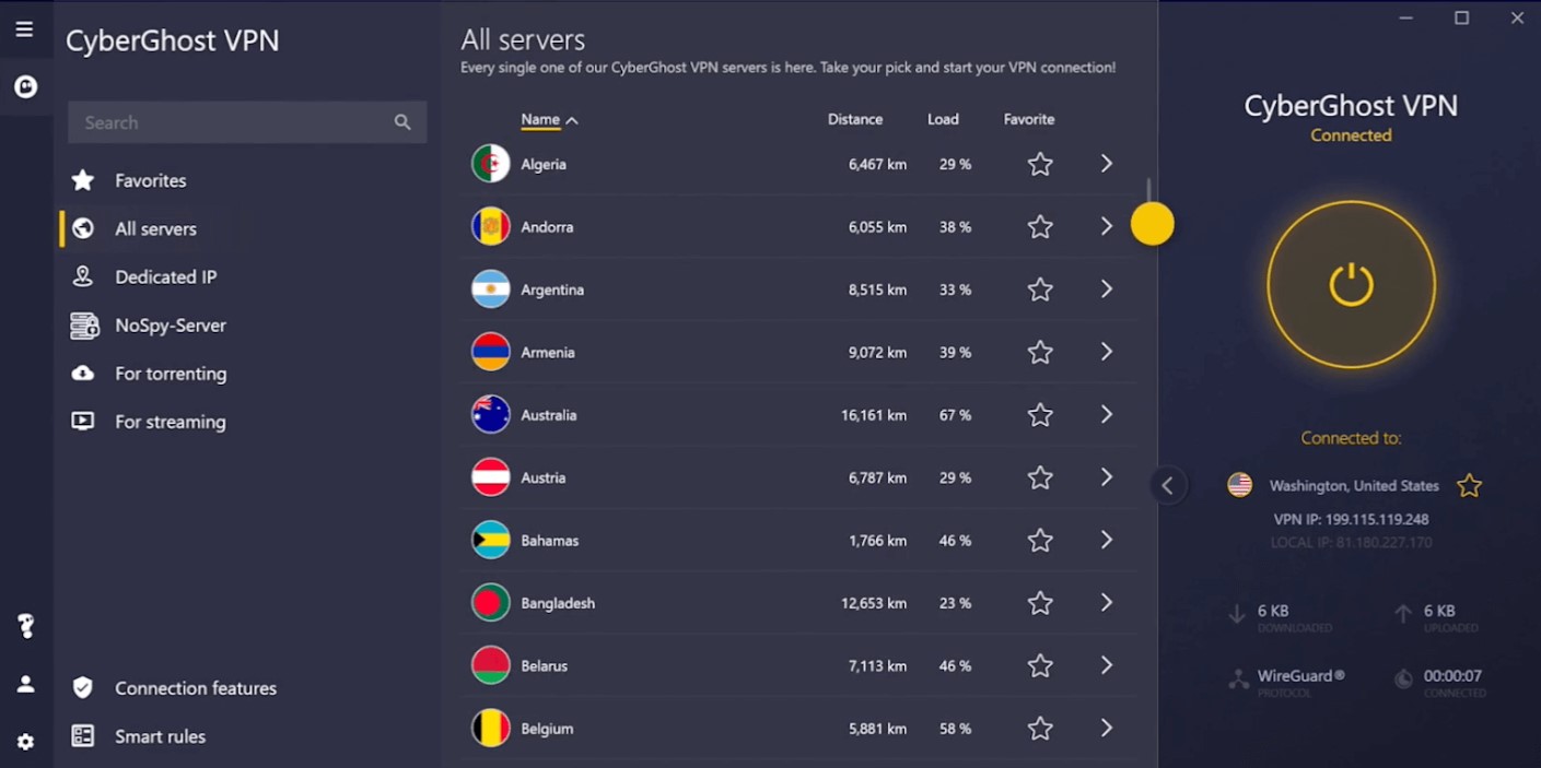 CyberGhost VPN Subscription Key (2 Years / 5 Devices) screenshot 1
