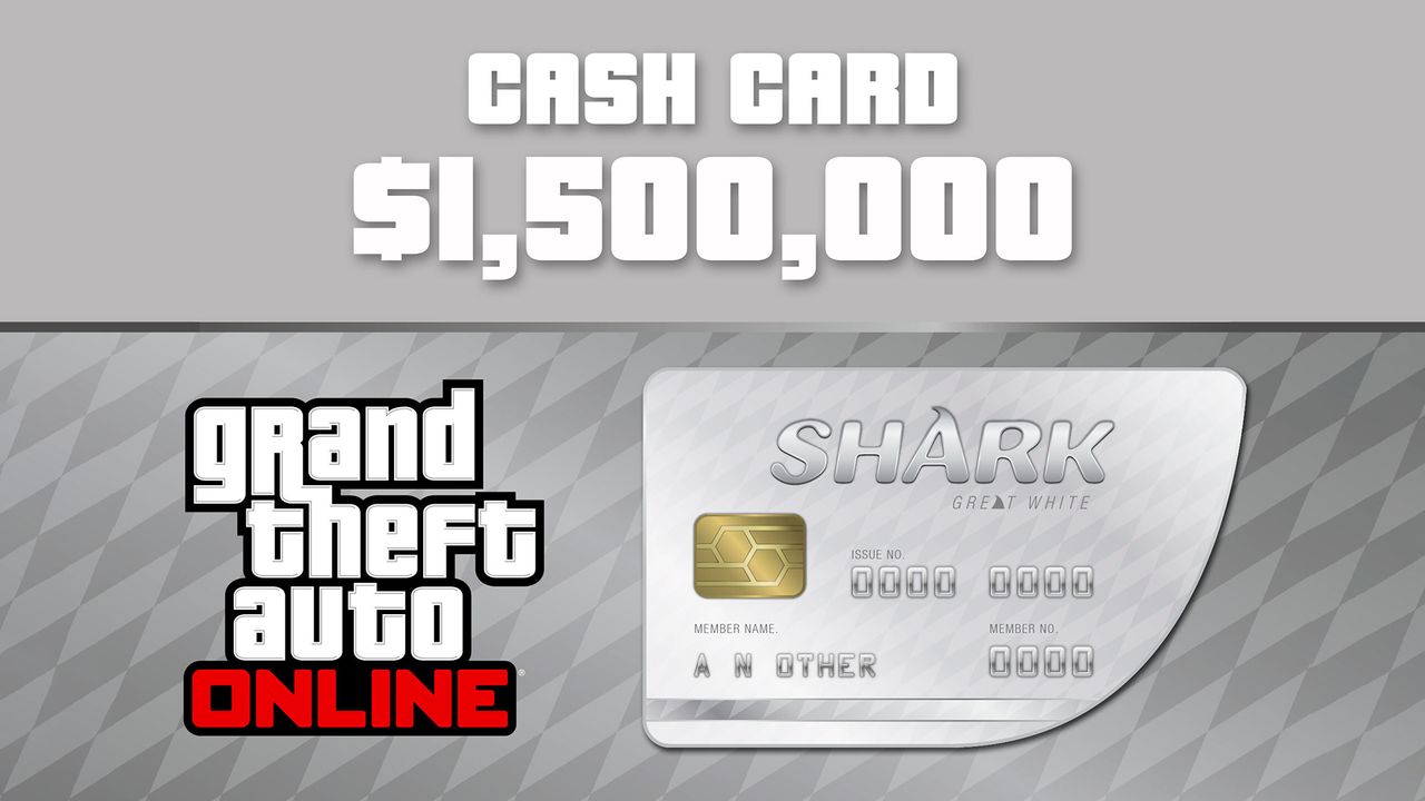 Grand Theft Auto Online - $1,500,000 Great White Shark Cash Card UK Xbox Series X|S CD Key screenshot 1