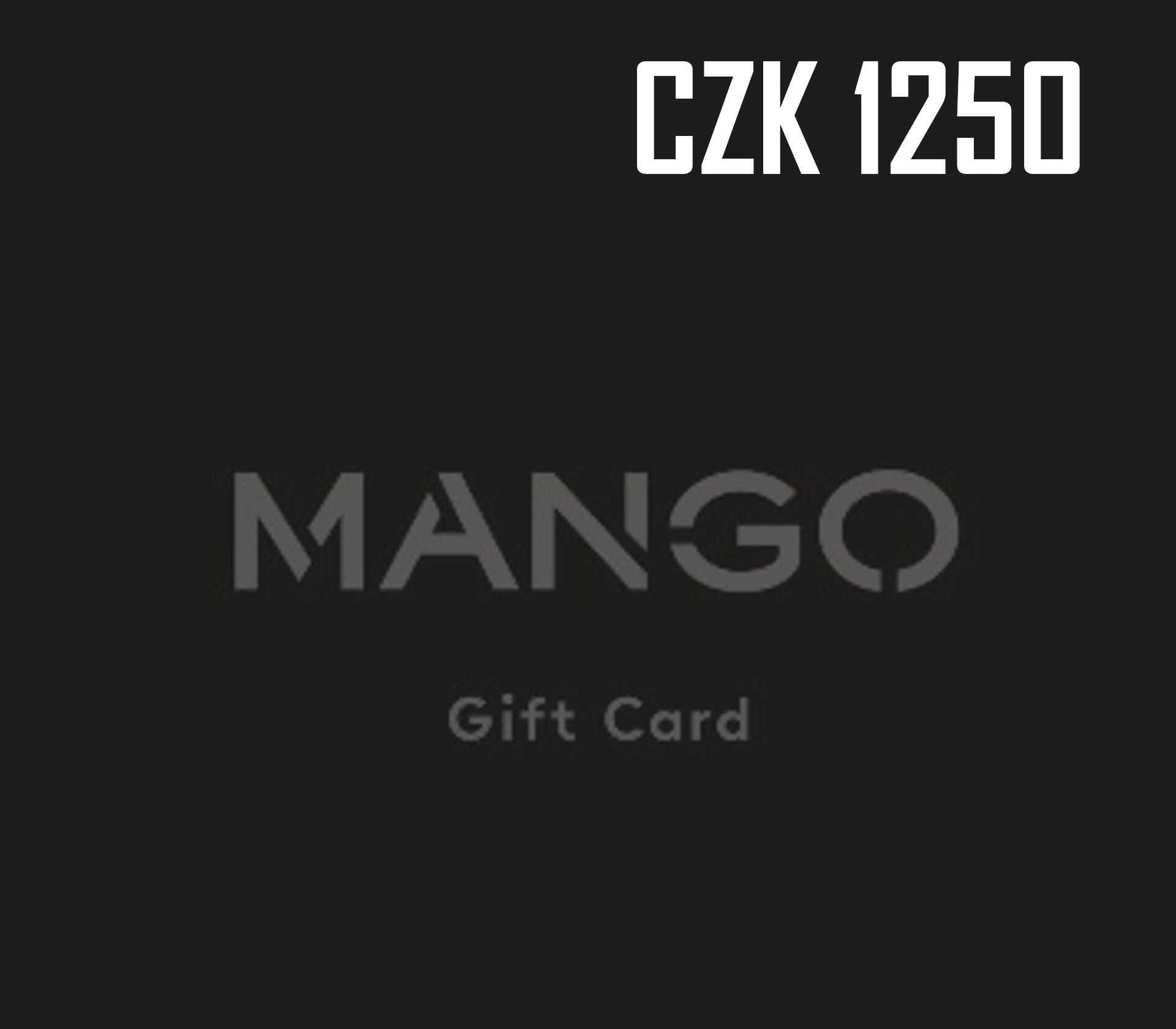 Mango 1250 CZK Gift Card CZ