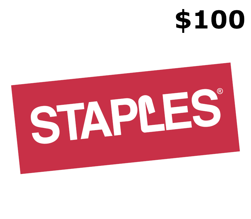 Staples $100 Gift Card US