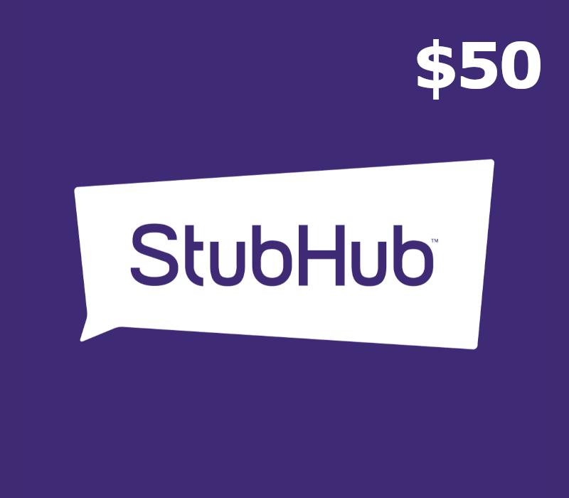 StubHub $50 Gift Card US