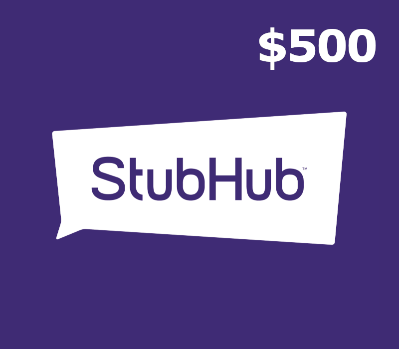 StubHub $500 Gift Card US