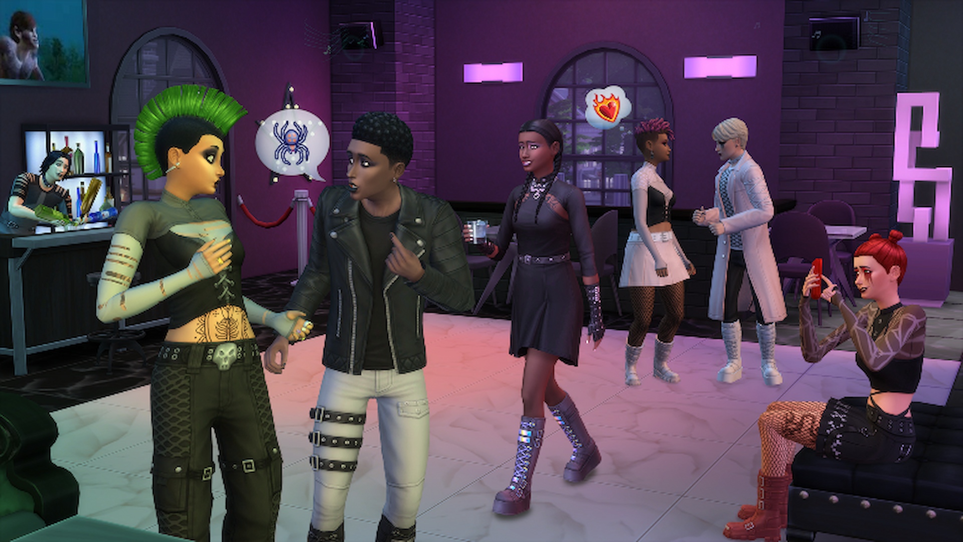 The Sims 4 - Goth Galore Kit DLC EU PC EA App CD Key screenshot 2