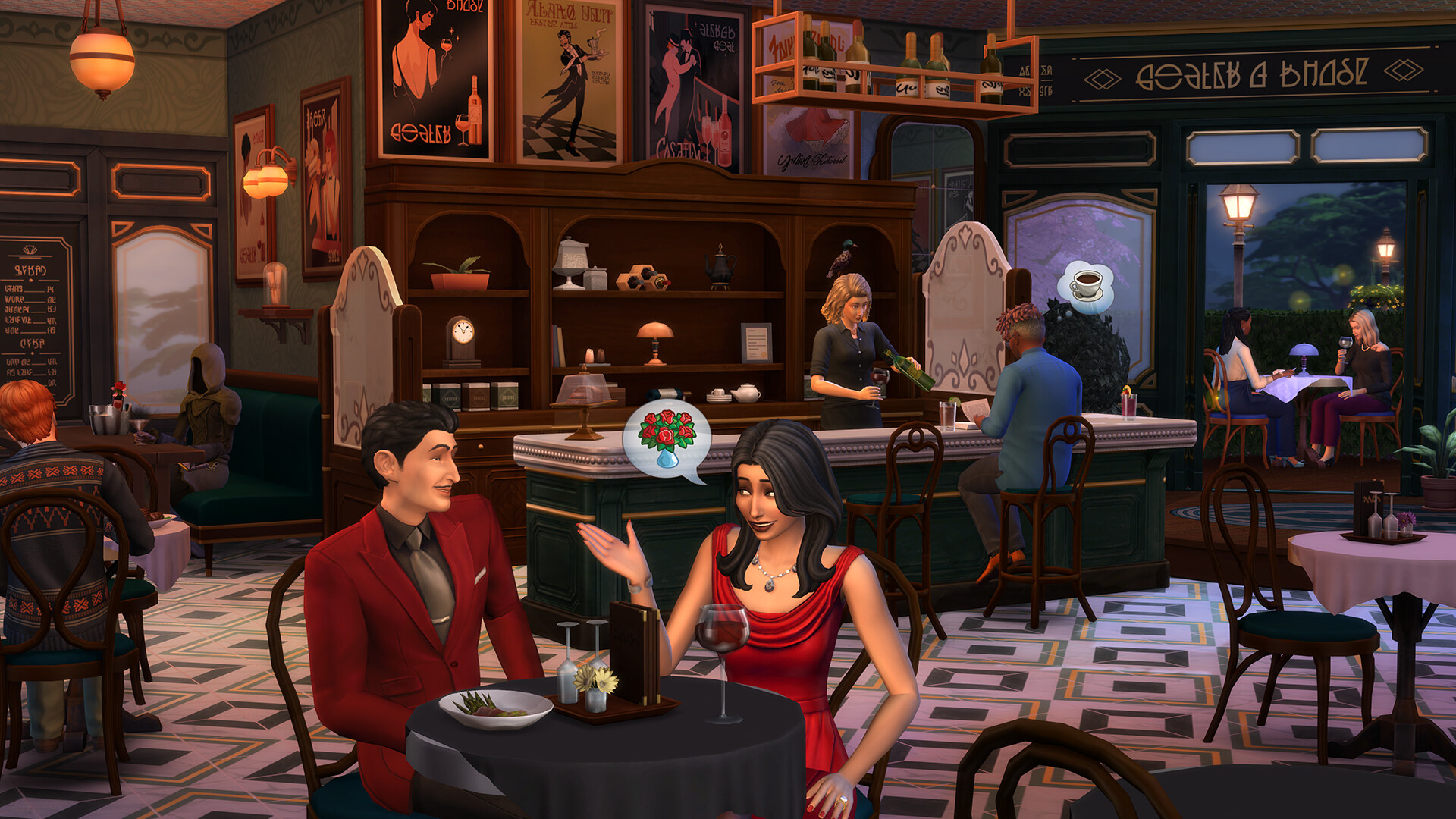 The Sims 4 - Cozy Bistro Kit DLC EU PC EA App CD Key screenshot 2