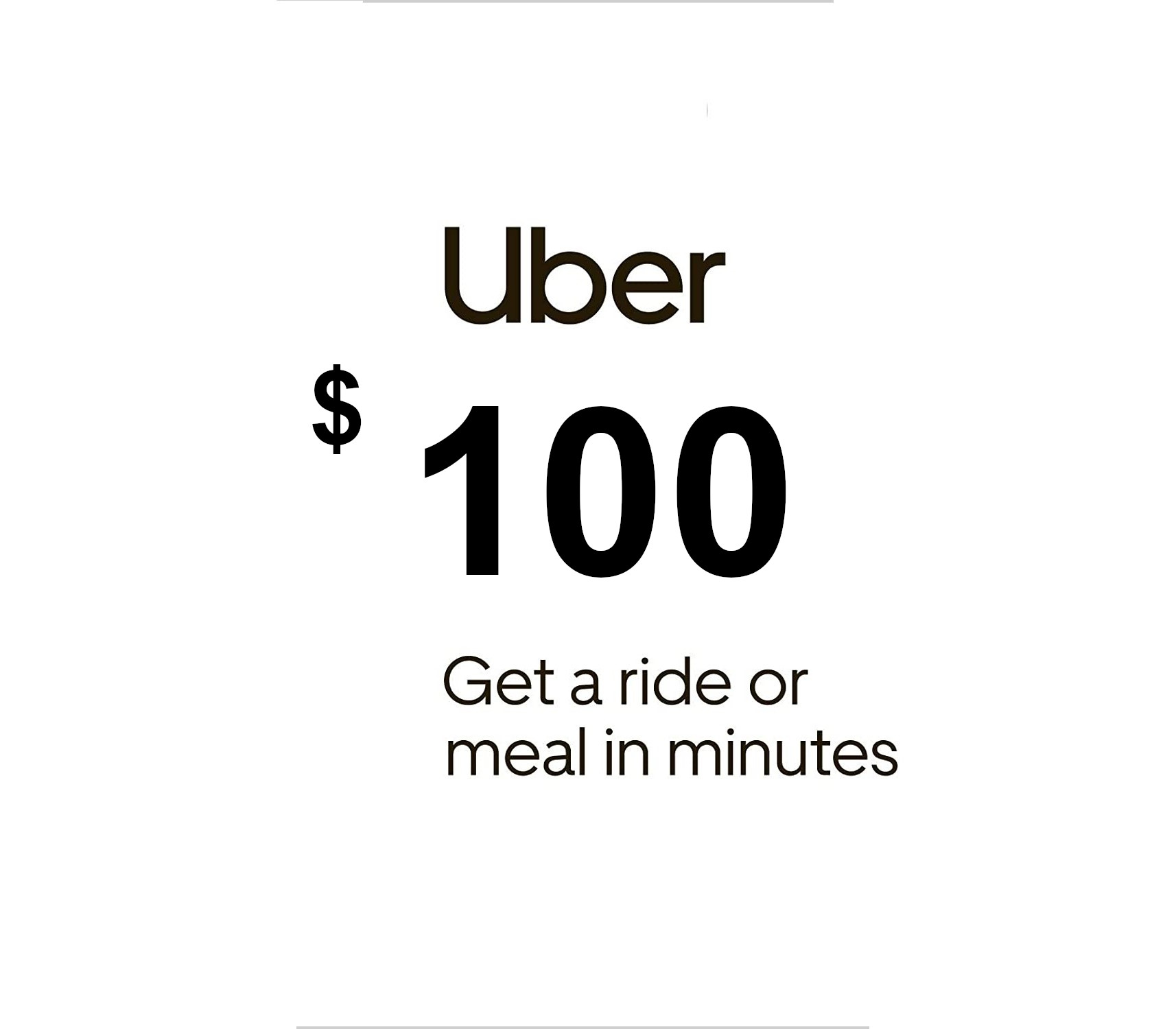 Uber USD 100 Gift Card US