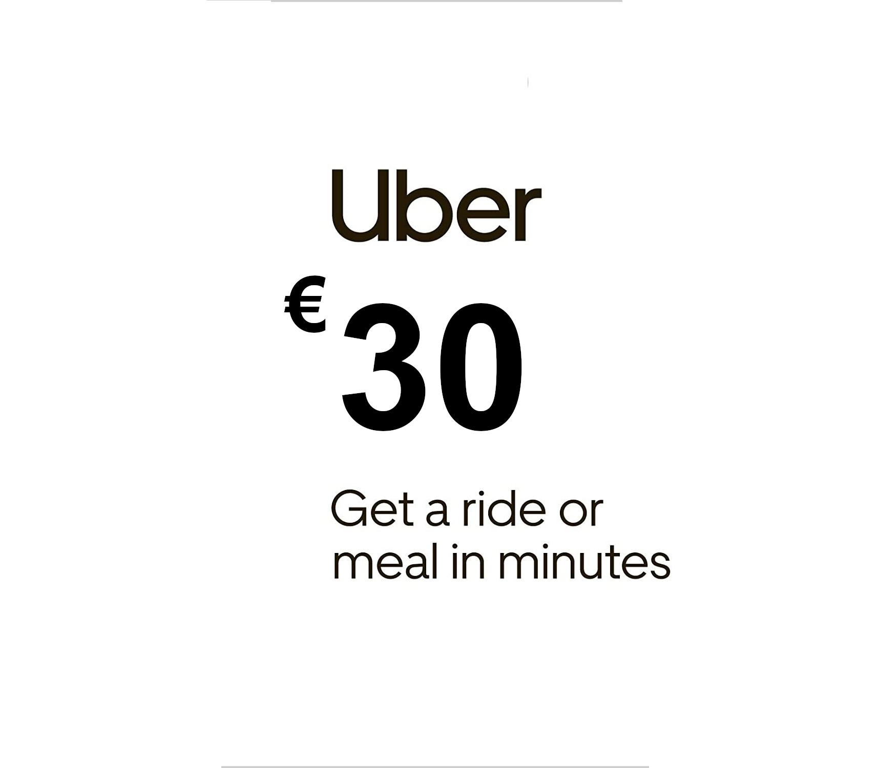 Uber EUR 30 Gift Card ES