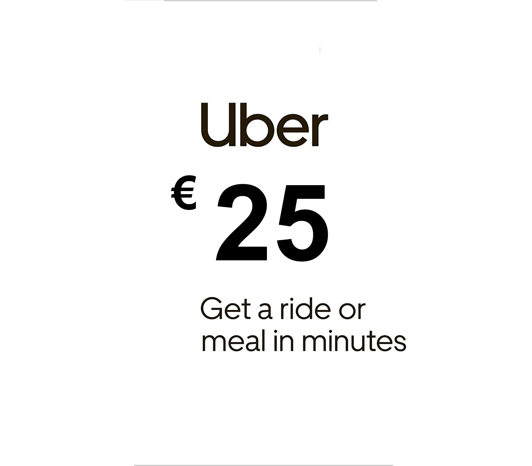Uber EUR 25 Gift Card ES 