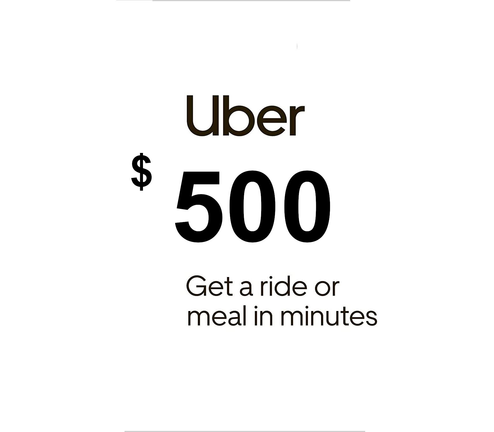 Uber USD 500 Gift Card US