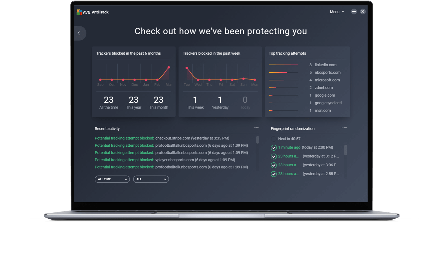 AVG AntiTrack Key (1 Year / 1 PC) screenshot 1
