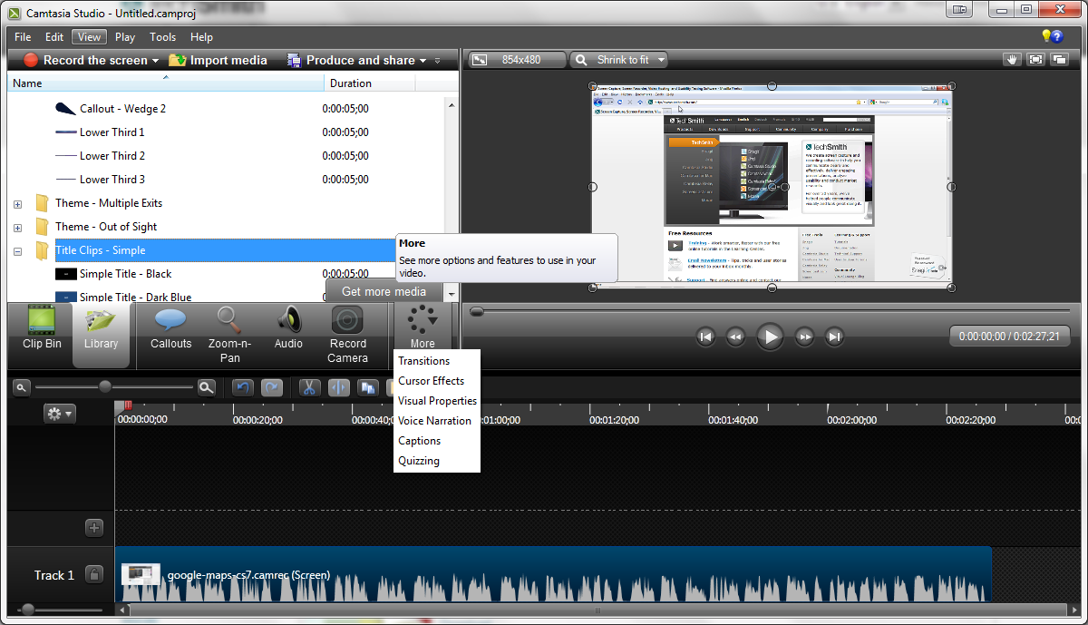 TechSmith Camtasia Studio 8.6 PC CD Key screenshot 1