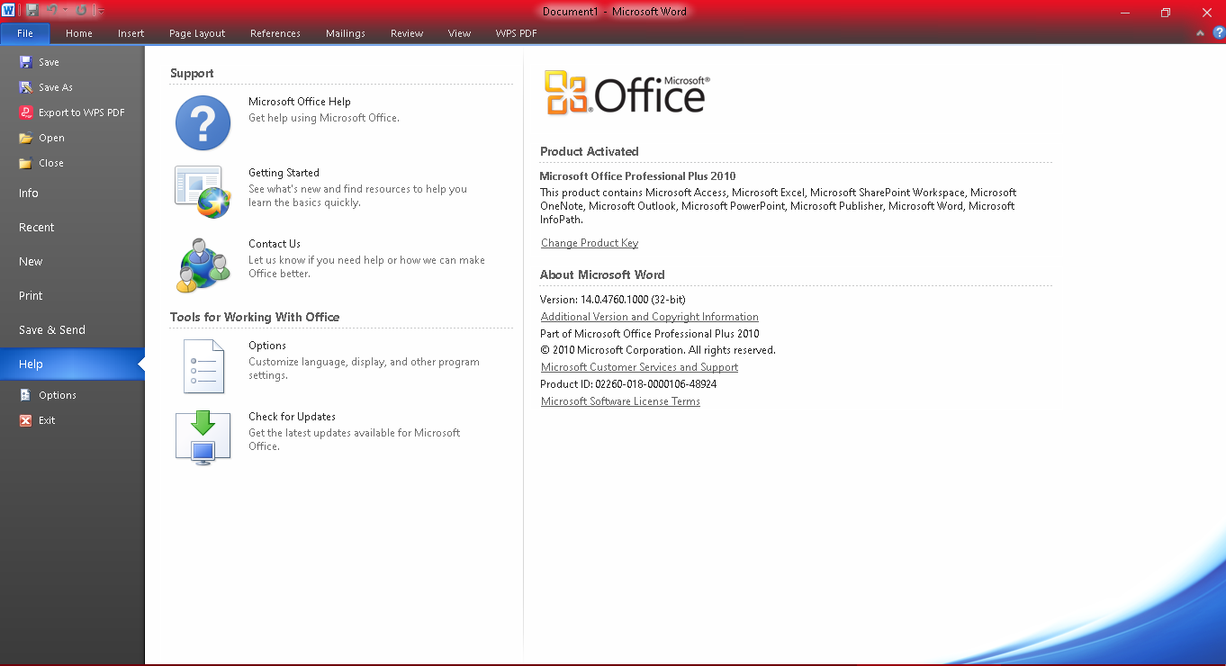 MS Office 2010 Professional Plus ISO Key screenshot 2