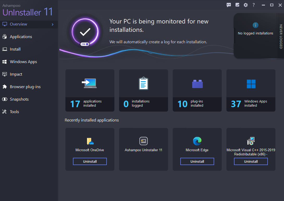 Ashampoo UnInstaller 11 Activation Key (2 PCs) screenshot 12