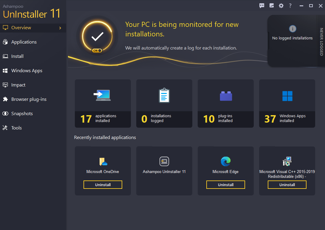 Ashampoo UnInstaller 11 Activation Key (2 PCs) screenshot 10