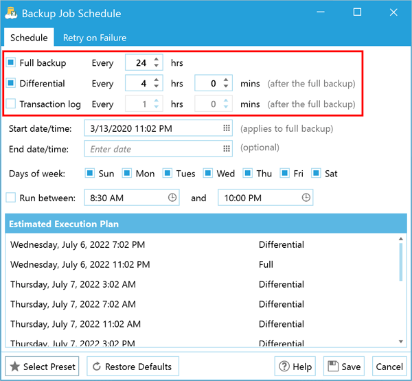 SQL Backup Master 6 Enterprise Edition CD Key (2 PCs) screenshot 3