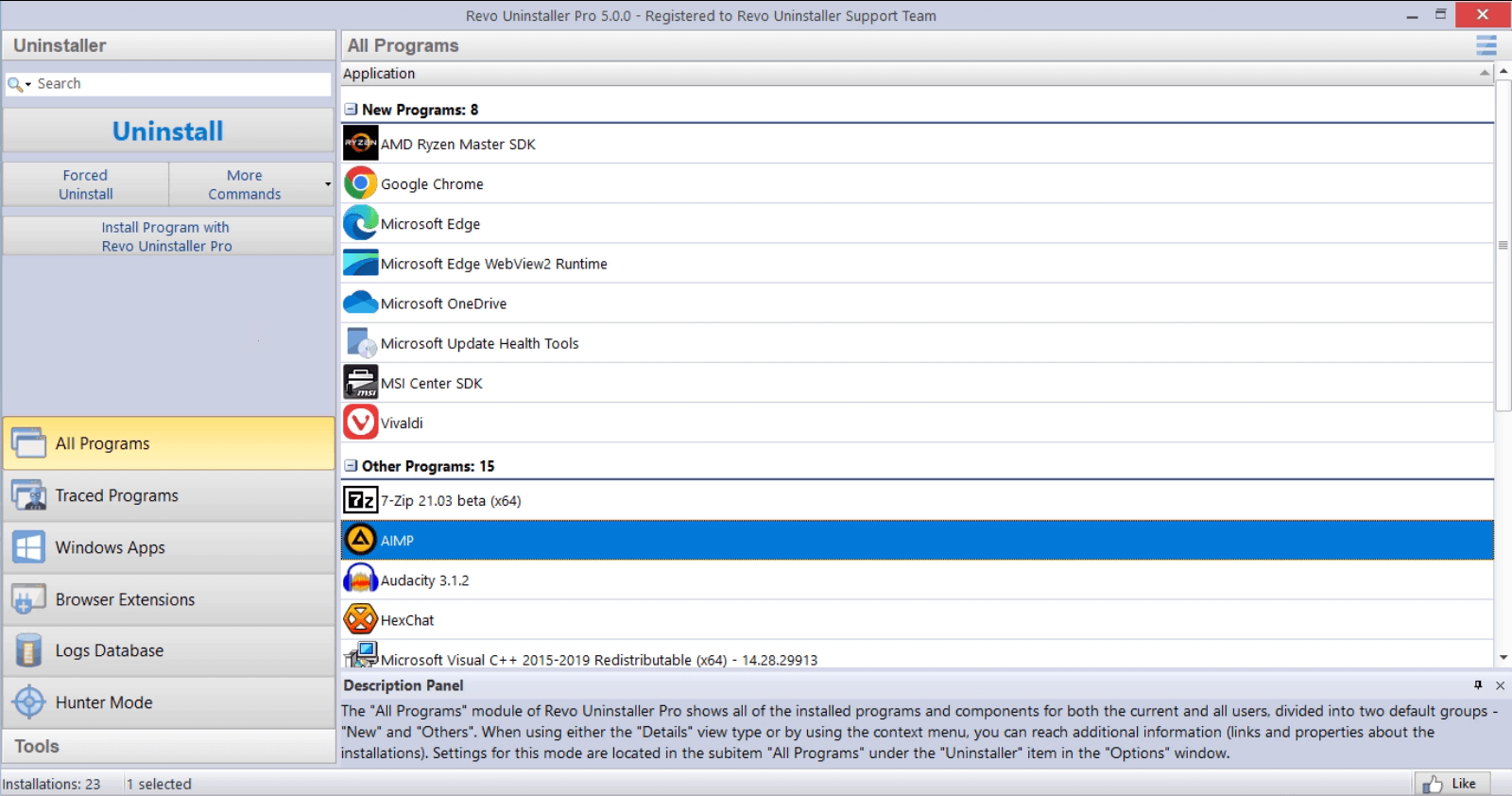 Revo Uninstaller Pro 5 CD Key (1 Year / 1 PC) screenshot 1